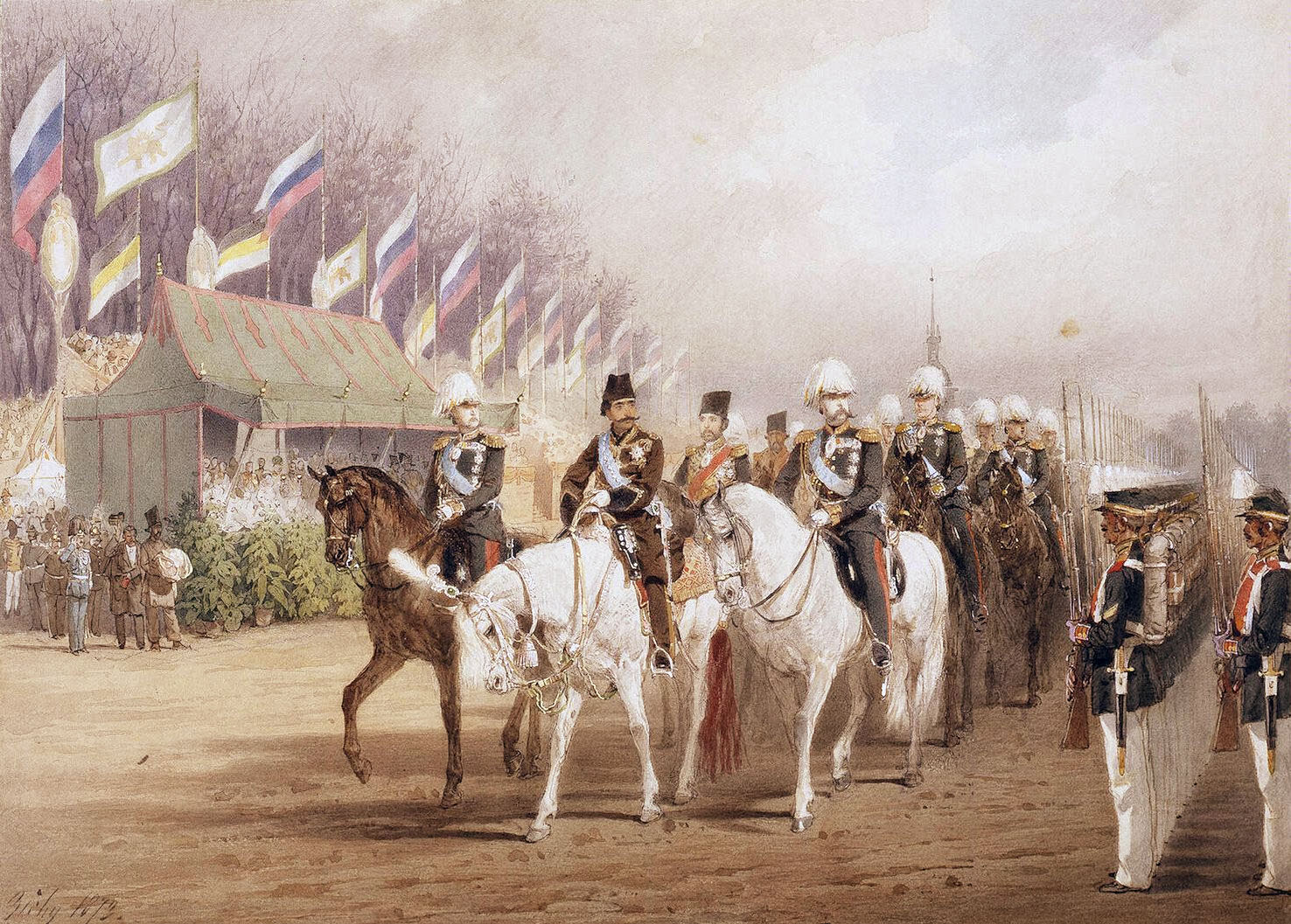 Александр II и шах Наср-эд-Дин
