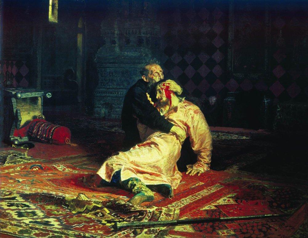 Легендарное полотно Репина «Иван Грозный убивает своего сына»