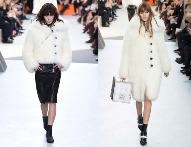 Louis Vuitton: крой любой, но мех непременно белый! 