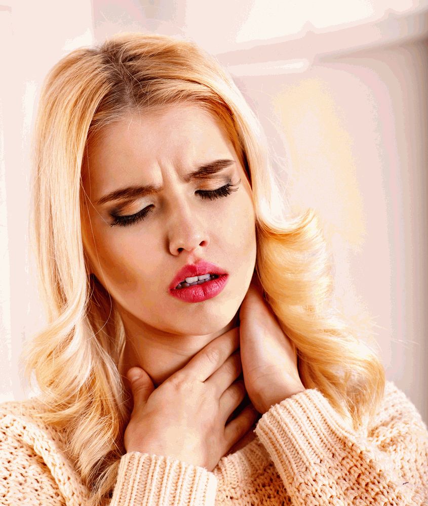 Боль в горле – один из наиболее частых симптомов простуды