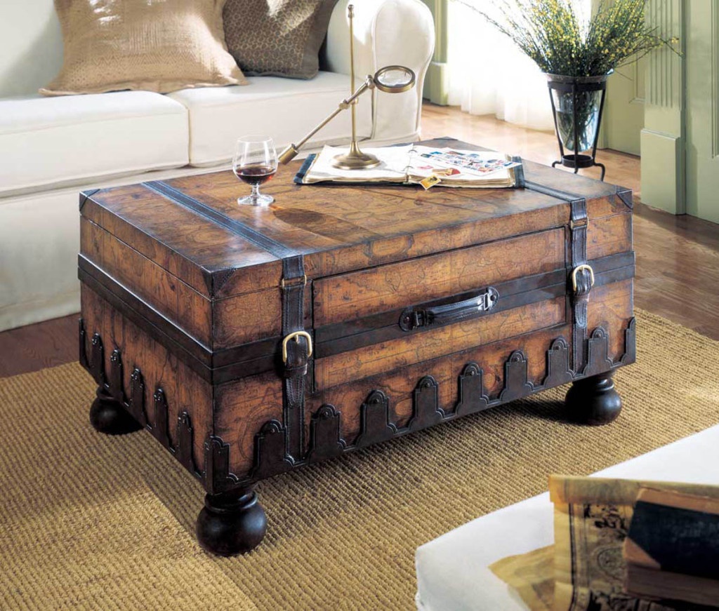 Оригинальный столик из чемодана