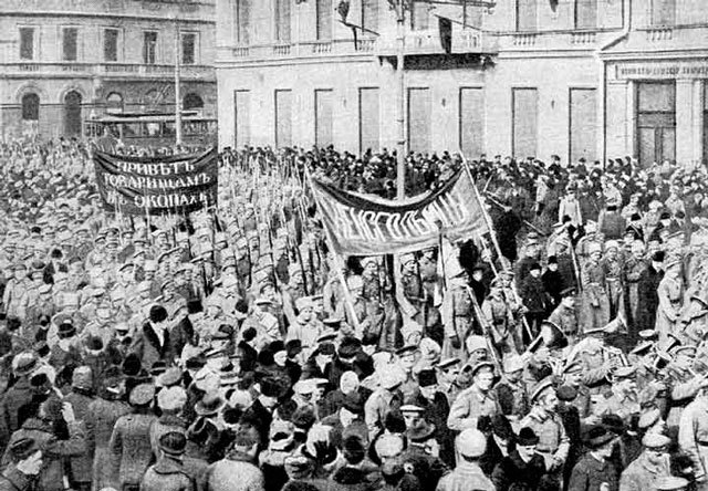 Невский в феврале 1917