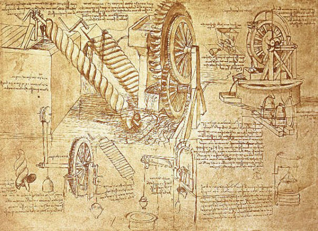 Да Винчи мы знаем  как величайшего из художников.  Но при этом он был грамотнейшим анатомом, техником, оптиком и проводил изыскания в физике.