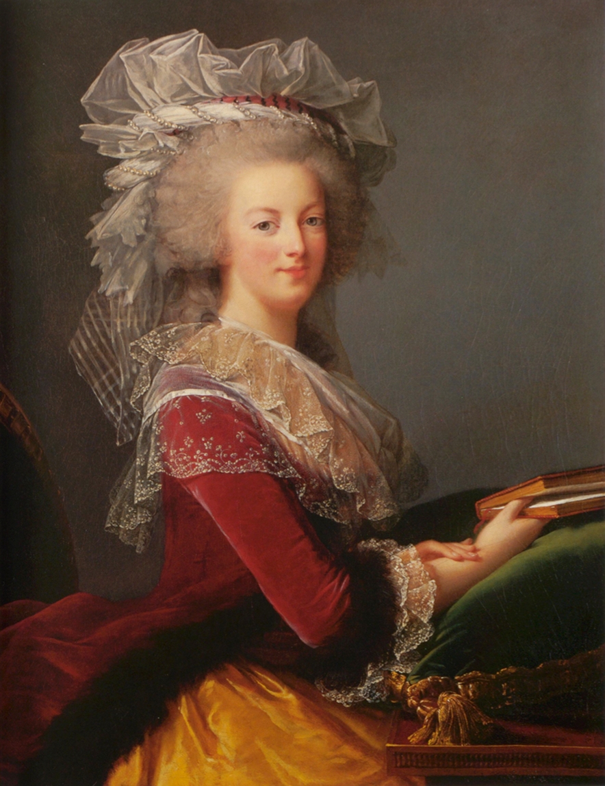 Портрет Марии-Антуанетты с нежно-розовыми губами